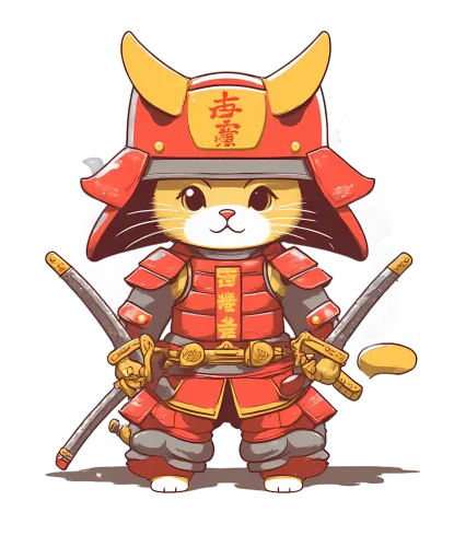 Custom T-Shirt Printing: Samurai Cat - A Blend of Tradition and Fantasy