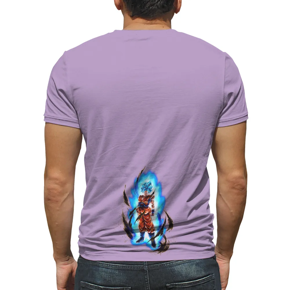 Tee Shirts Printed - Goku Super Saiyan Blue, Anime Hero|super hero police shirt