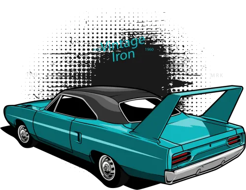 Speed Maniac Vintage Iron T-Shirt Printing - Muscle Car Enthusiast