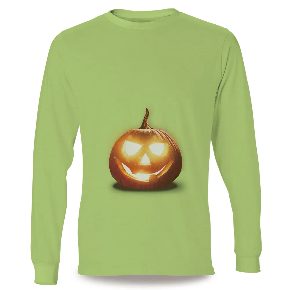 Custom T-Shirt Printing: Spooky Glow Jack-O-Lantern for Halloween|bleach halloween shirts dollar tree