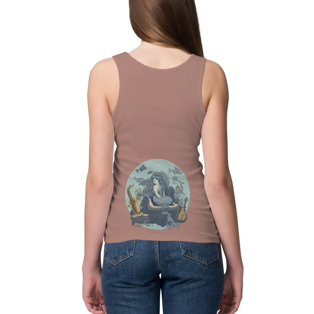 Customized Apparel - Mermaid Music Fantasy: Unique Music-Themed Designs|final fantasy xt shirt