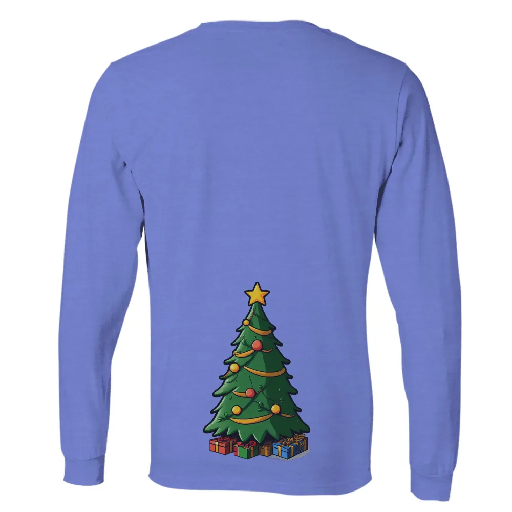 Tee Shirt Printing: Festive Christmas Tree with Gifts|shirt design and colour