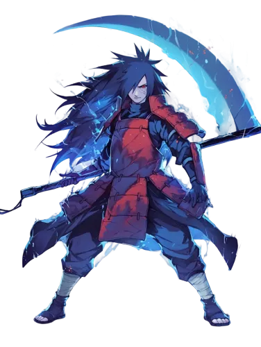 Madara Uchiha with blue energy - madara uchiha t shirt