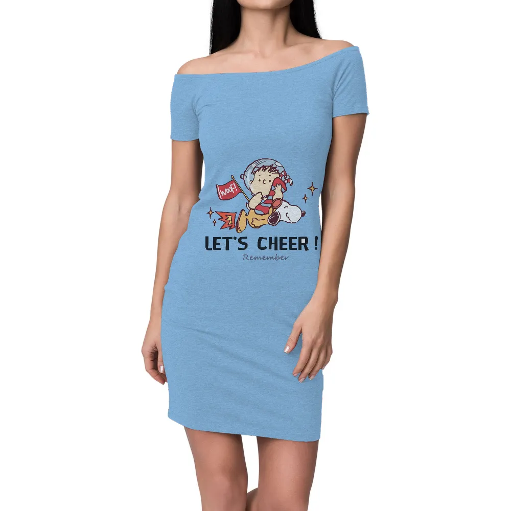 Custom Tee Shirts: Let's Cheer with Astronaut and Dog|shirt im only talking to my dog today