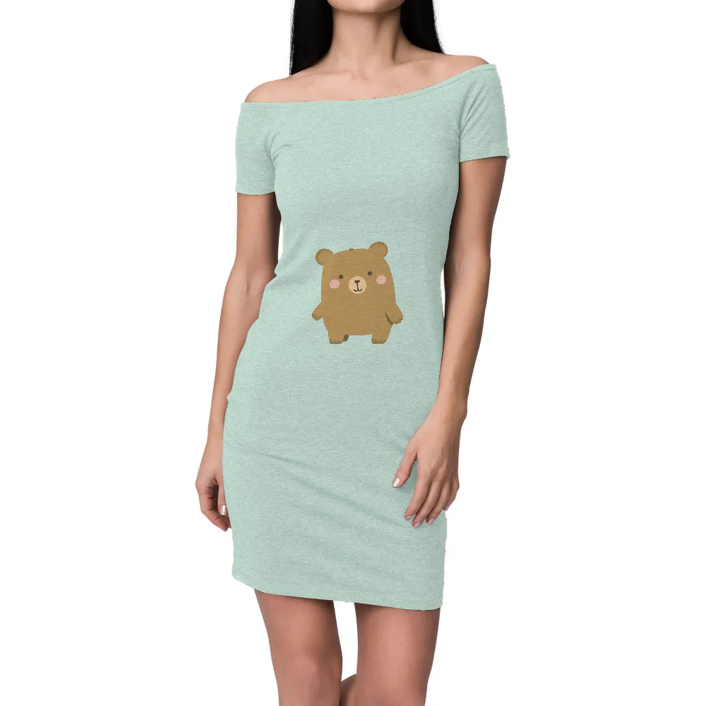 Custom Tee Shirts: Bruno the Friendly Bear - Artistic Designs|cute aesthetic roblox t shirt