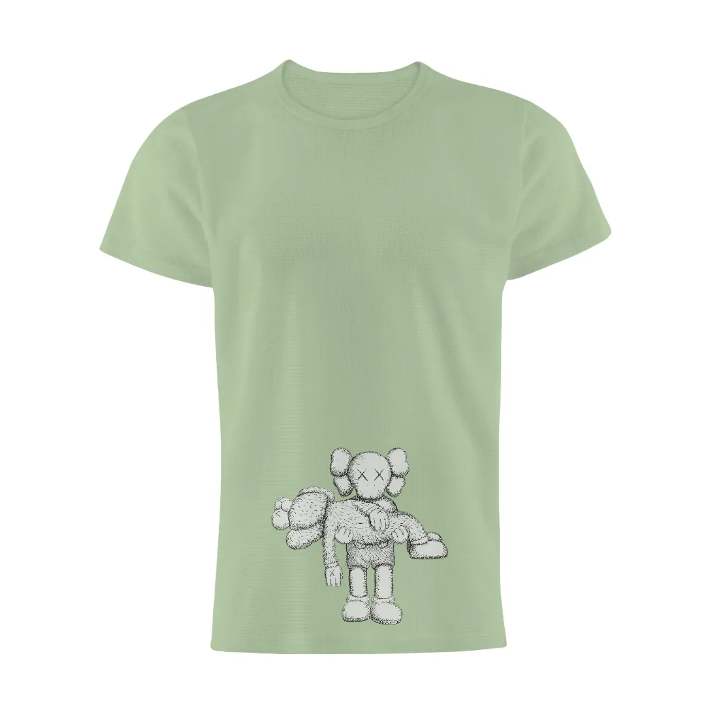 T-Shirts Pattern: BFF - Eternal Friendship in Monochrome|t shirt bff roblox