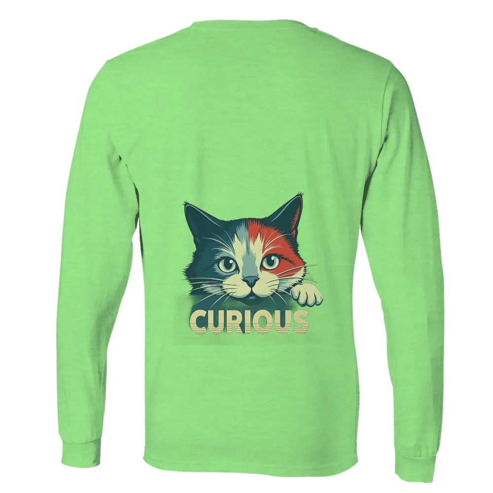 Graphic Tees: Curious Cat - Embrace Your Inner Explorer| Exploration and discovery