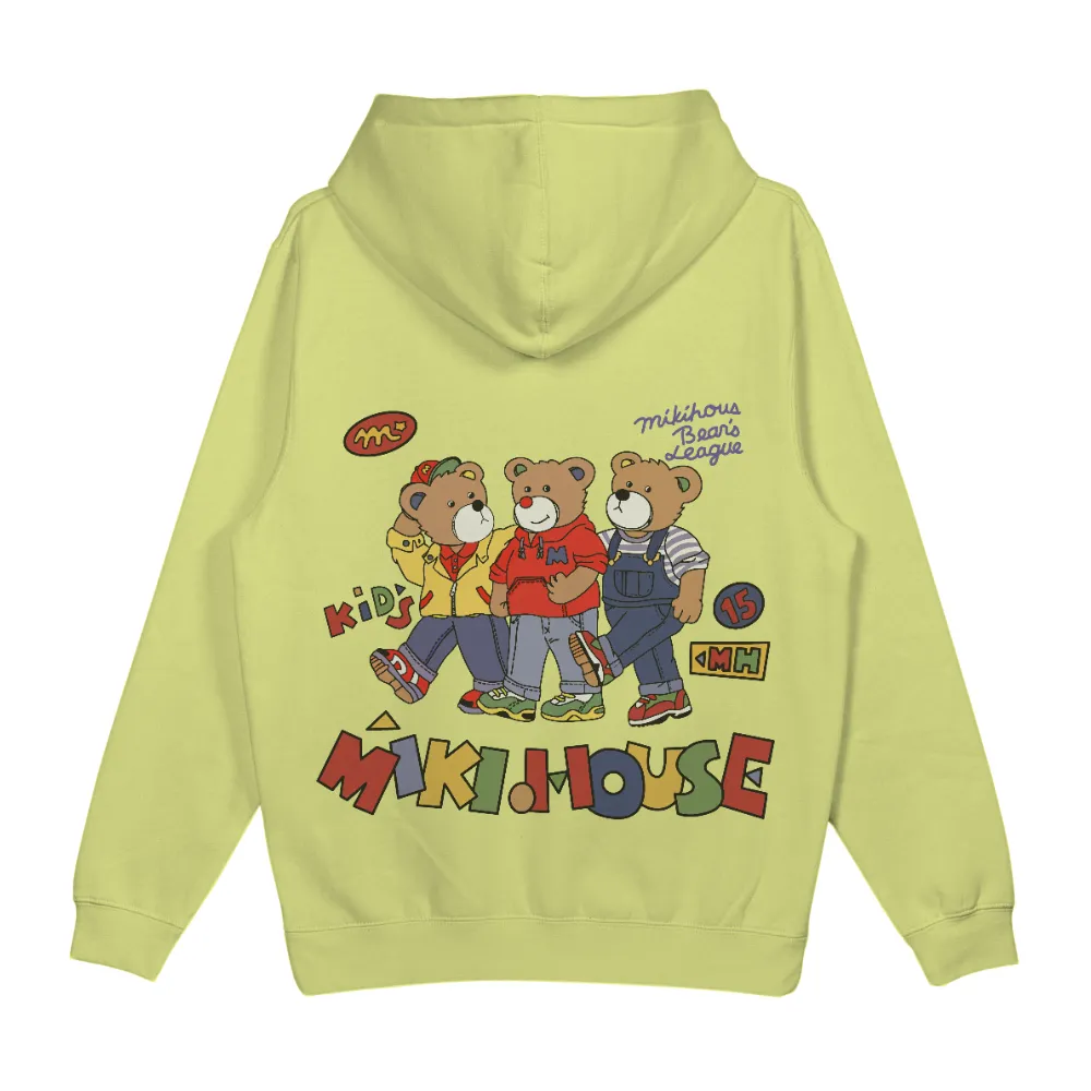 Miki House Bear's League T-Shirts Design: A Colorful Adventure|nirvana 90's vintage tee