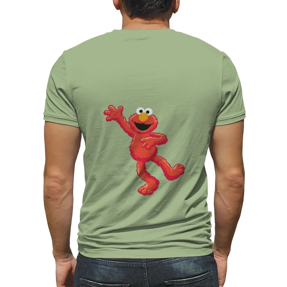 Custom Tee Shirts: Spread Joy with Elmo, Sesame Street Happiness|music art love happiness t shirt