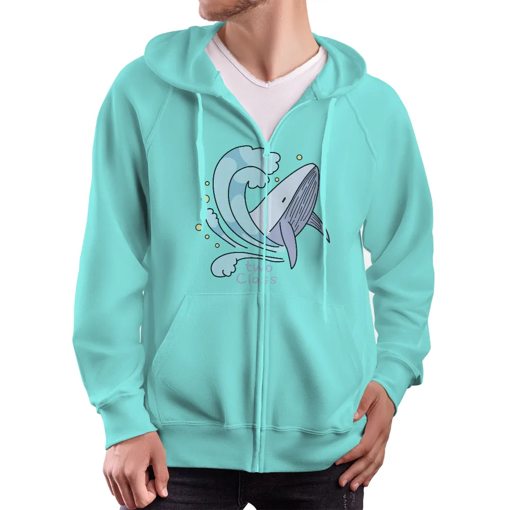 Whale Wave: Shirts Graphic Tees | Artistic Designs, Nature, Whimsical|graffiti nature