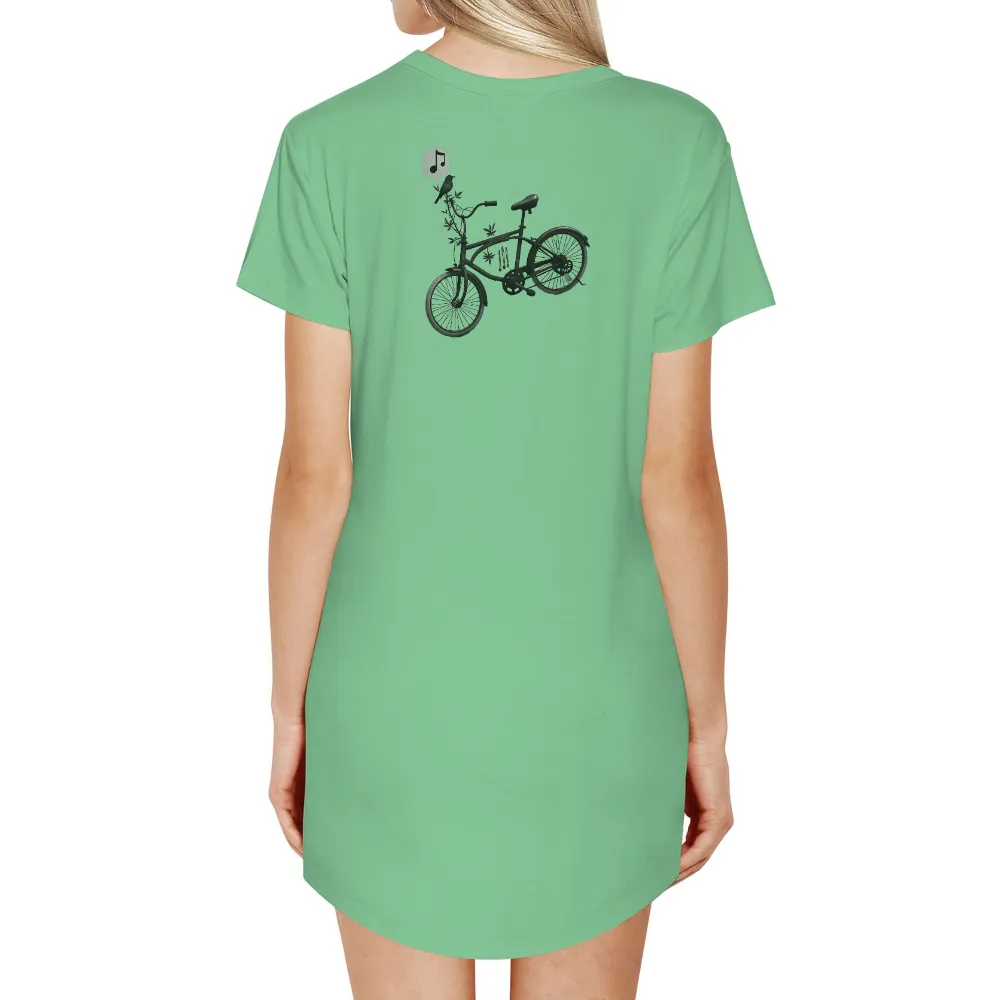 T-Shirts Pattern: Vintage Bicycle with Nature and Music|banksy joy millward