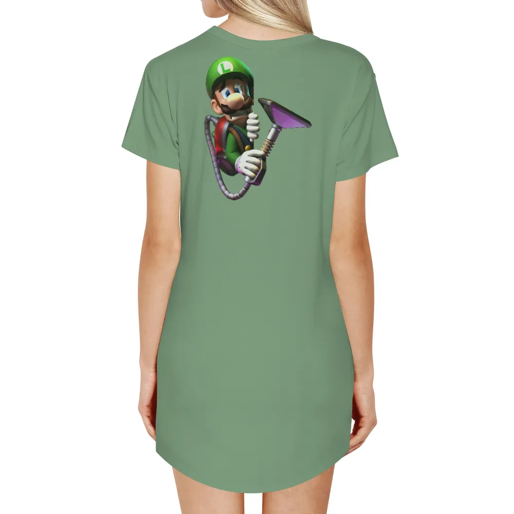 Customized Tee Shirts: Luigi's Ghostly Adventure|video game class shirt