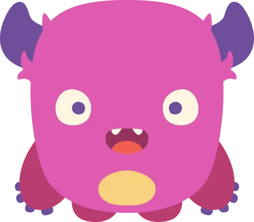 T-Shirts Custom: Adorable Pink Monster - Playful and Mischievous