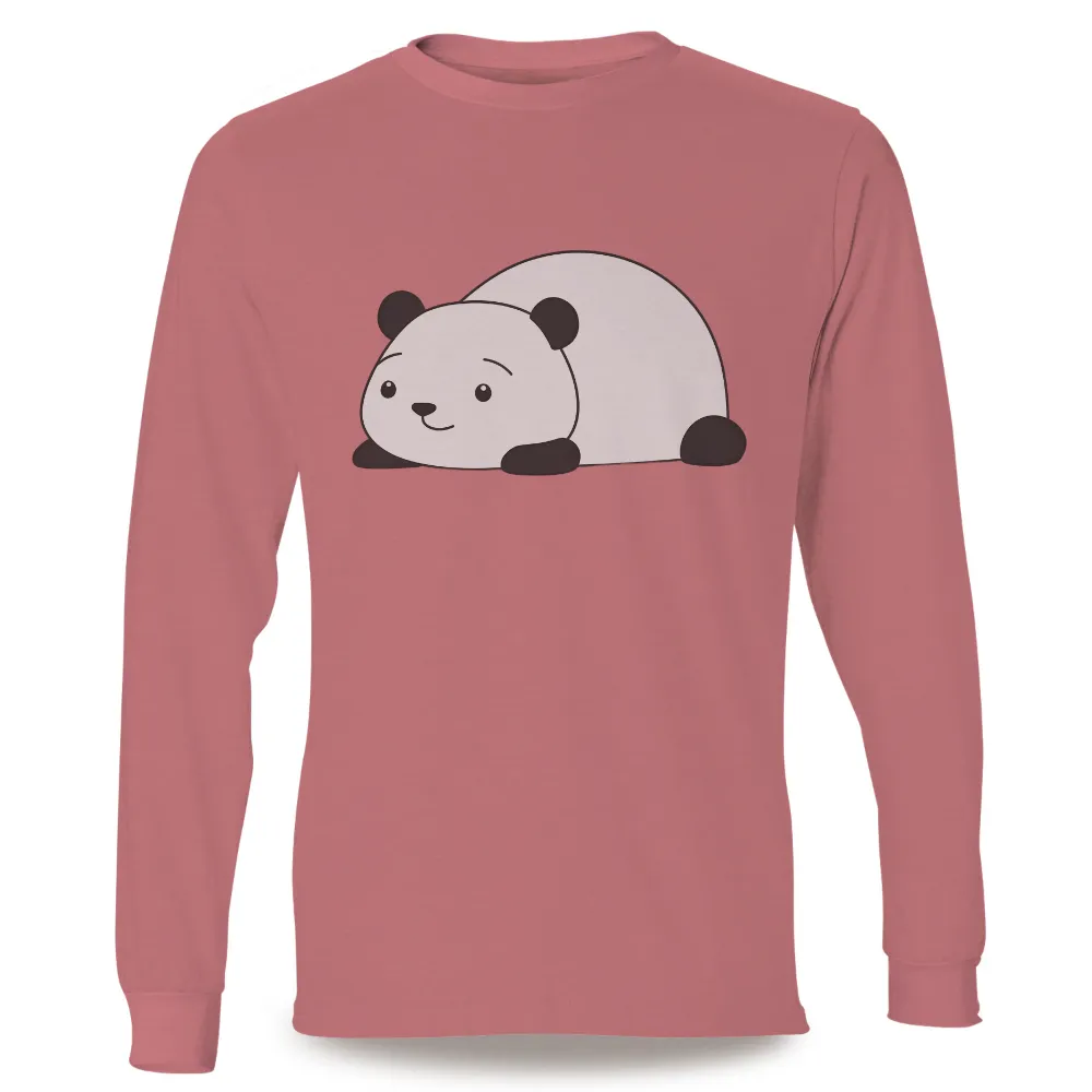 Shirts Graphic Tees: Pandy - The Minimalist Panda Design|pink cute t shirt roblox