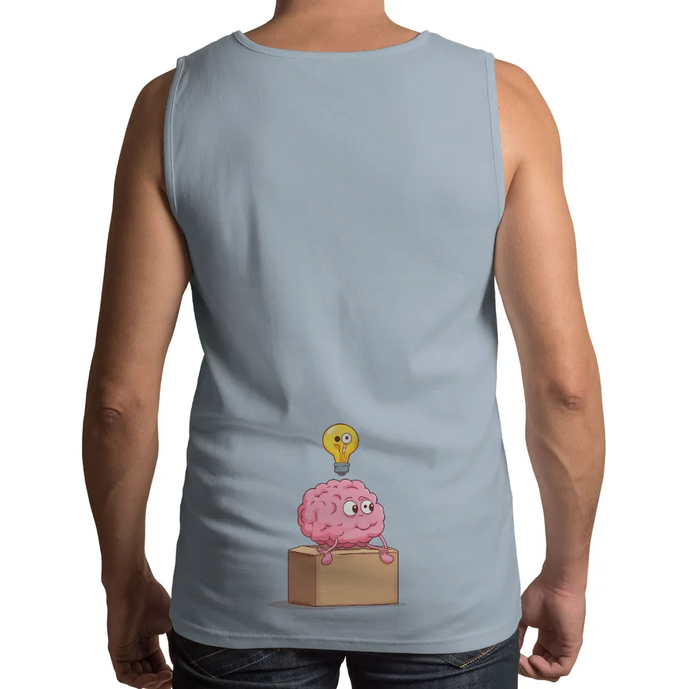 T-Shirts Pattern: Spark of Creativity - Brain with Light Bulb|hey you dropped this brain