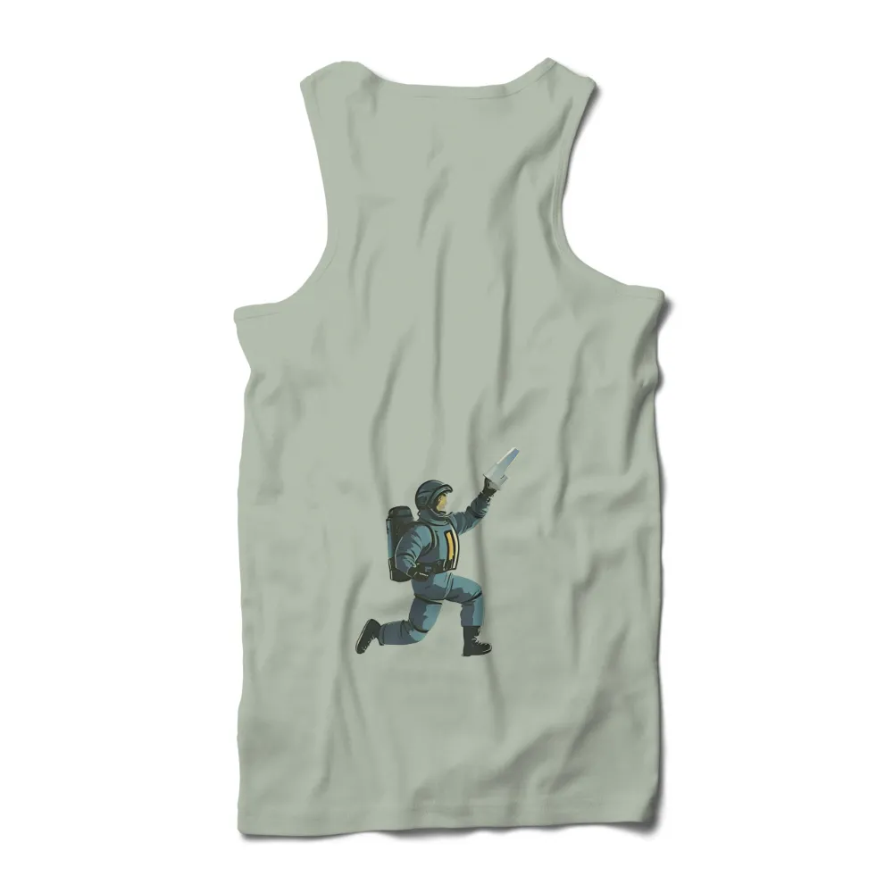 Tee Shirt Printing: Cyber Knight - Futuristic Warrior with Glowing Sword|biggie future police officer shirt