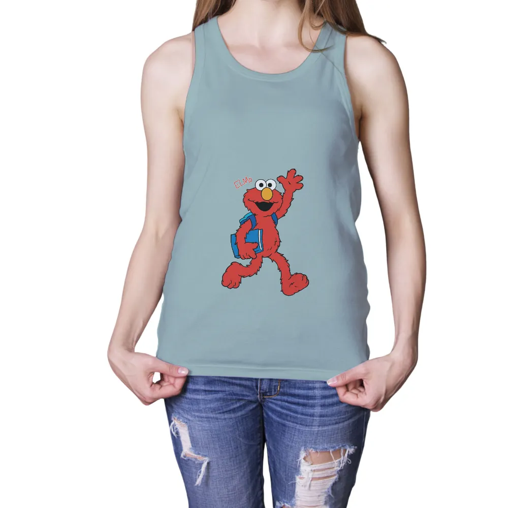 Elmo T-Shirts Custom: Fun and Learning with Sesame Street's Favorite Red Monster|pink shirt cartoon