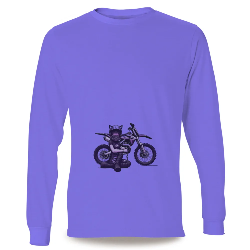 Customized Tee Shirts: Adventure Catgirl on a Dirt Bike|t shirt purple guy roblox