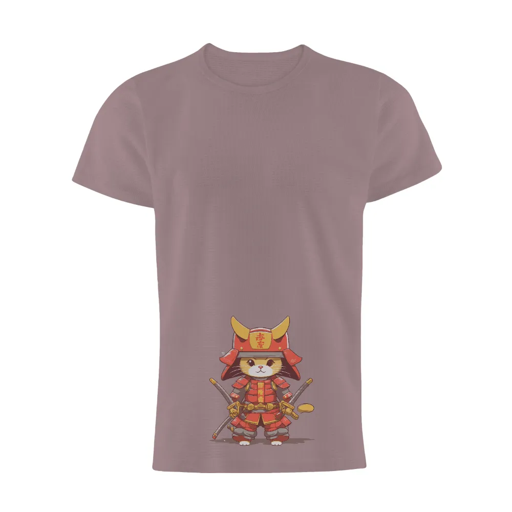 Custom T-Shirt Printing: Samurai Cat - A Blend of Tradition and Fantasy|cute 4th of july tees