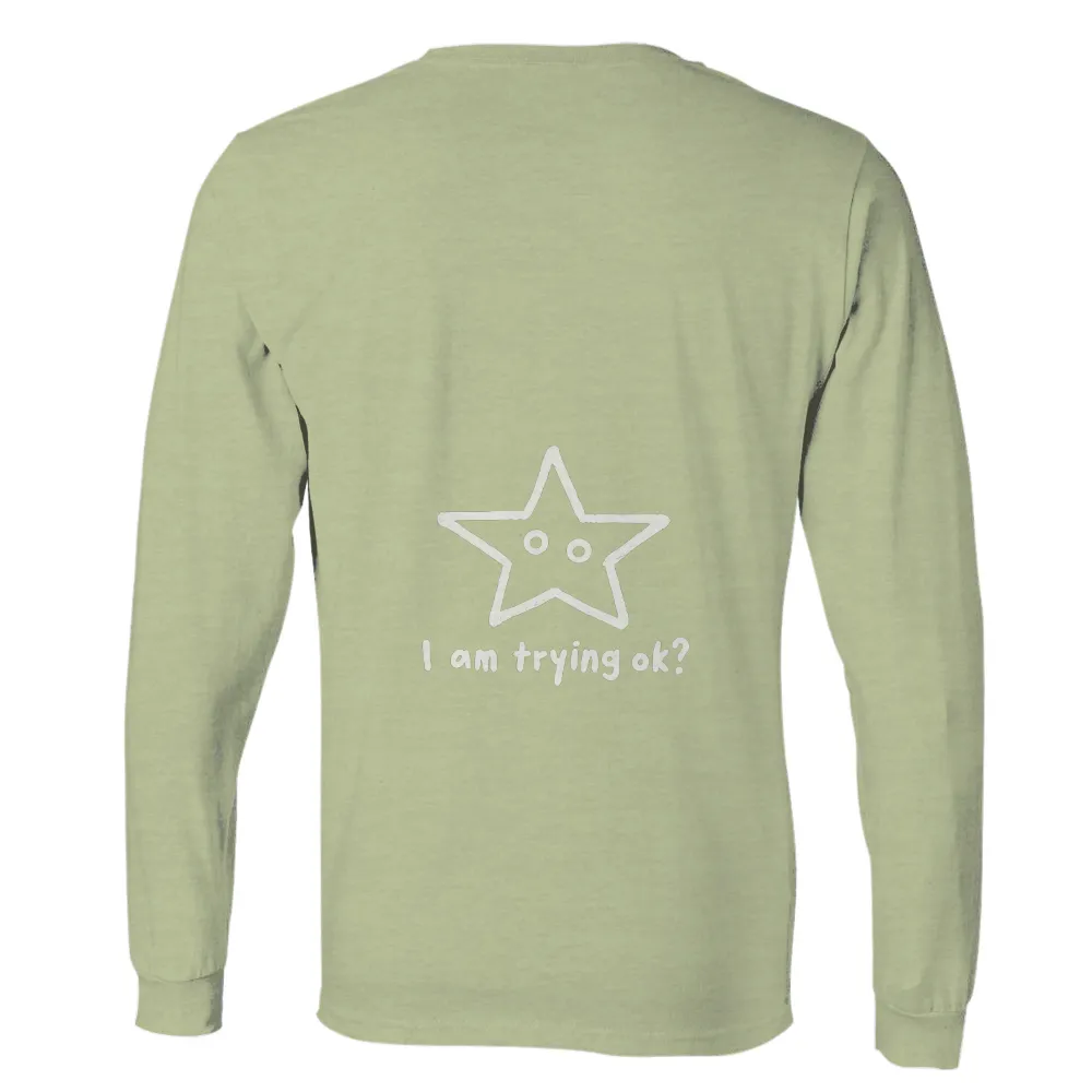 Graphic Tees: Star of Perseverance - I Am Trying Ok?|nba all star 2022 shirts