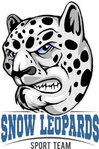 Tee Shirt Printing: Snow Leopard Sport Team Mascot