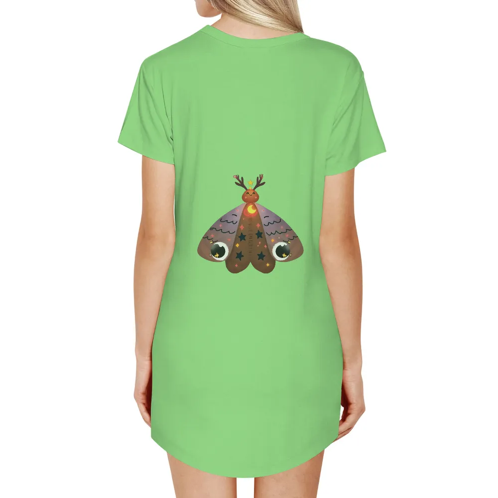 Graphic Tees: Celestial Moth - A Beacon of Light and Hope|pokemon magic shirt 1999