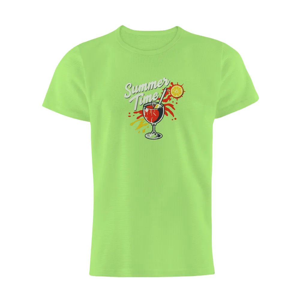 Tee Shirts Printed: Summer Time Lemonade Joy| relaxing summer drink