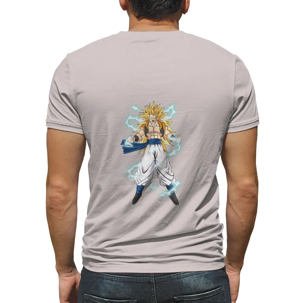 Custom T-Shirt Printing: Gogeta Power Up - Anime Fans|t shirt logo print design