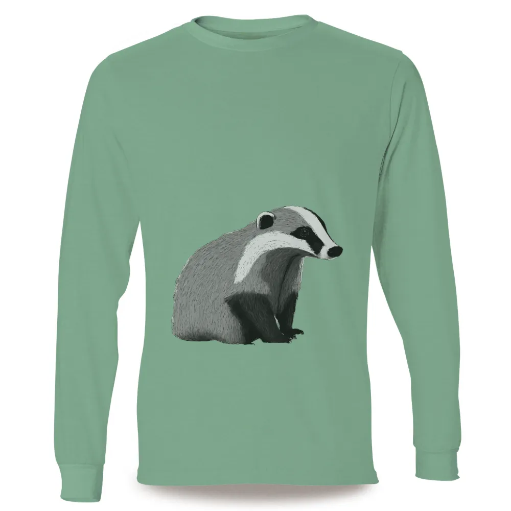 Badger T-Shirt Printing: A Tribute to Nature's Resilience|tie dye animal crossing shirt