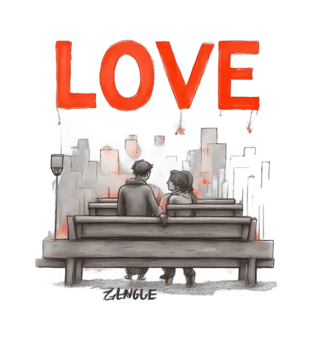 Shirts Graphic Tees: Love in the City - Romance and Connection