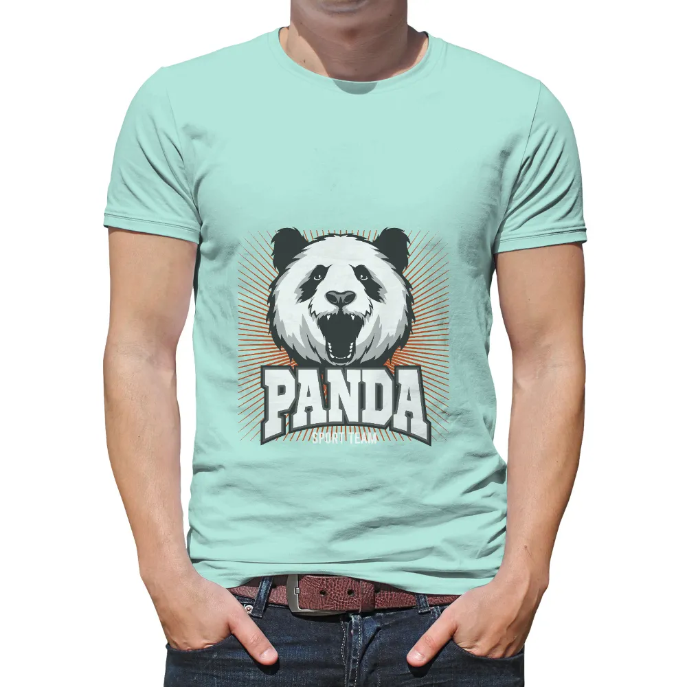 Shirts Graphic Tees: Roaring Panda Sport Team Emblem|charlotte mls team jersey