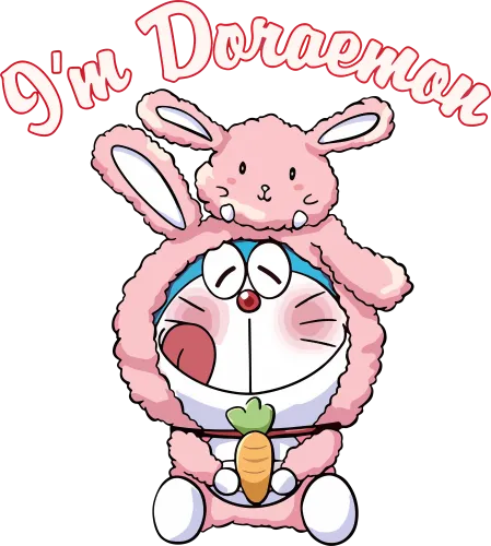 T-Shirts Custom: I'm Doraemon - Cute Bunny Fusion