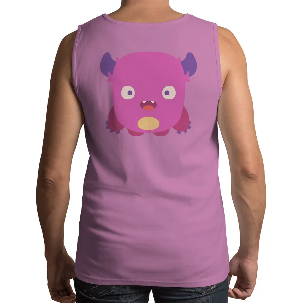 T-Shirts Custom: Adorable Pink Monster - Playful and Mischievous|pink easter shirt