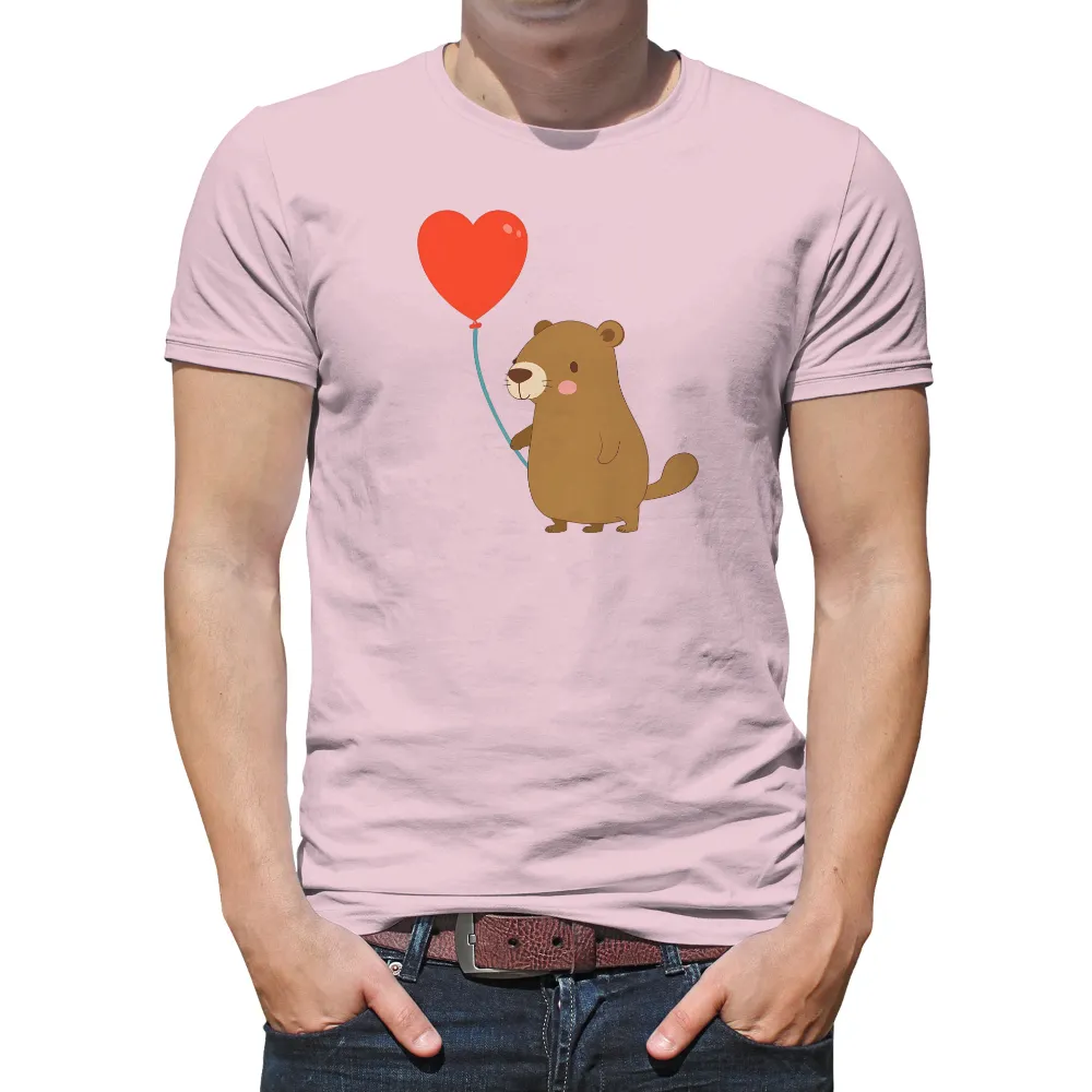 T-Shirts Custom: Ollie the Otter's Heart Balloon Adventure|peace love camping shirt