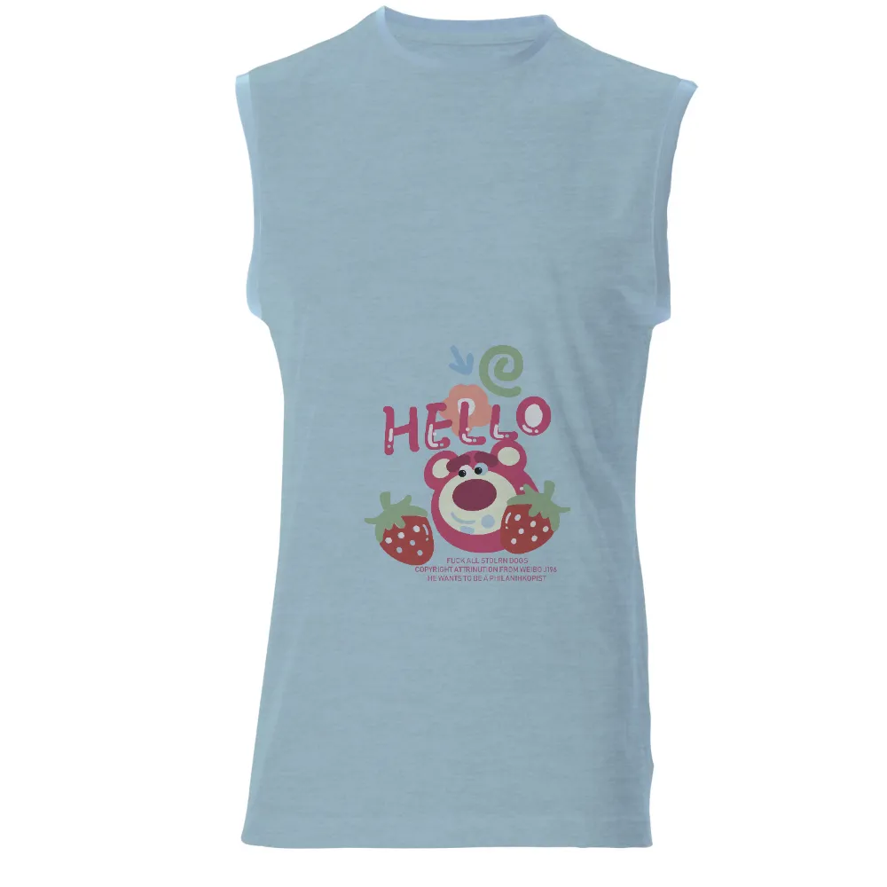 TShirt Design: Hello from Berry the Strawberry Lover|betty boop pooh bear shirt