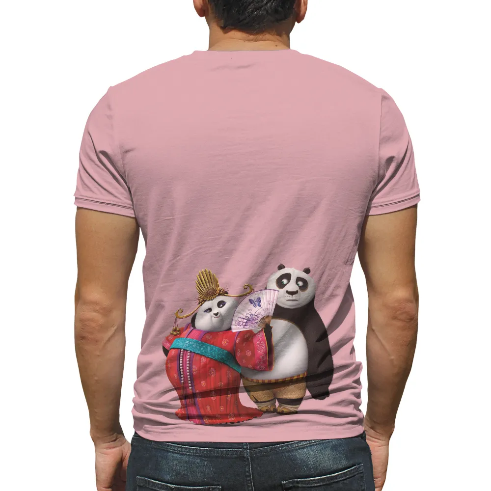 Graphic Tees: Pandas in Harmony - Artistic Designs|women's plus sun protective clothing