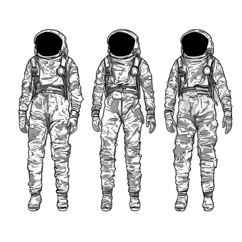 T-Shirts Custom: Vintage Astronauts - Explore the Cosmos