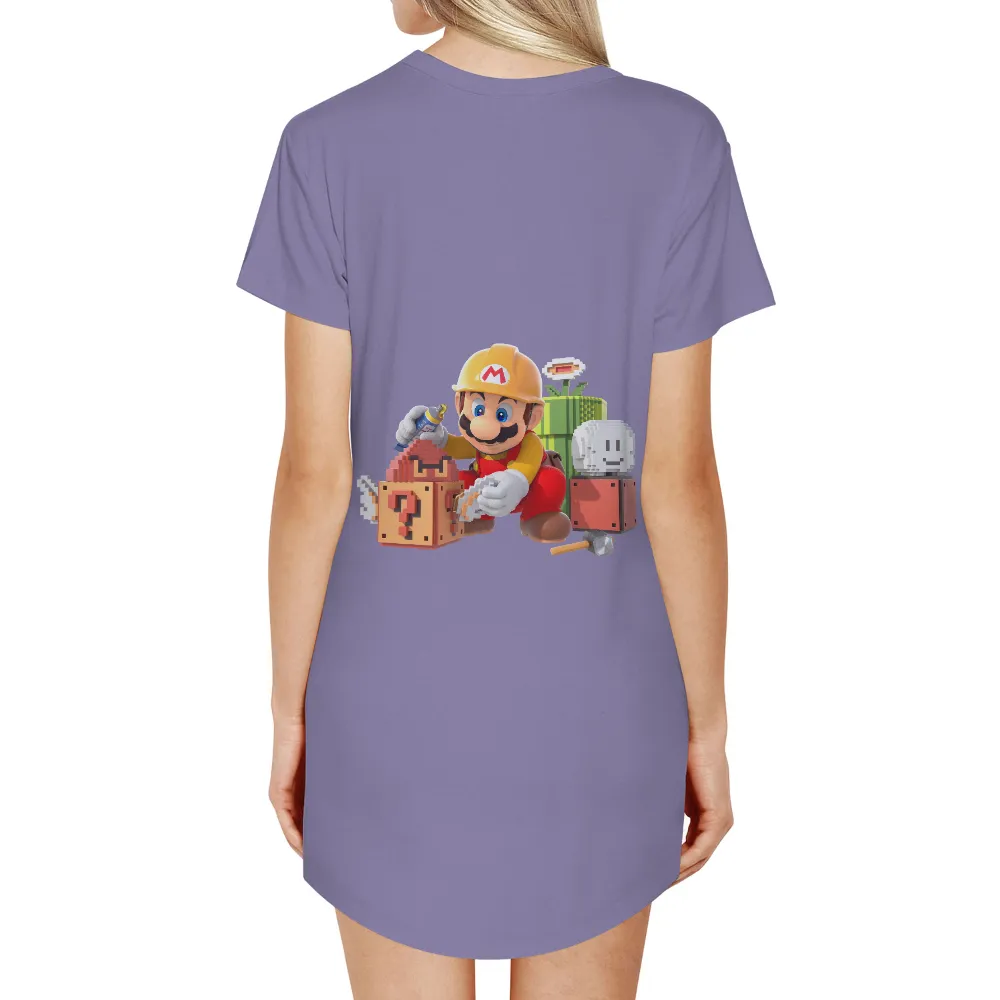 T-Shirts Pattern: Legendary Plumber Crafting Question Block|retro duck t shirts