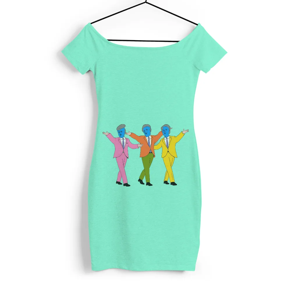 Customized Tee Shirts: Vibrant 1960s Style with Colorful Suits|retro valentines shirt