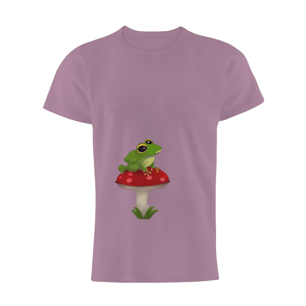 Freddie the Frog: Whimsical Nature Custom Tee Shirts|sci fi fantasy biker tee