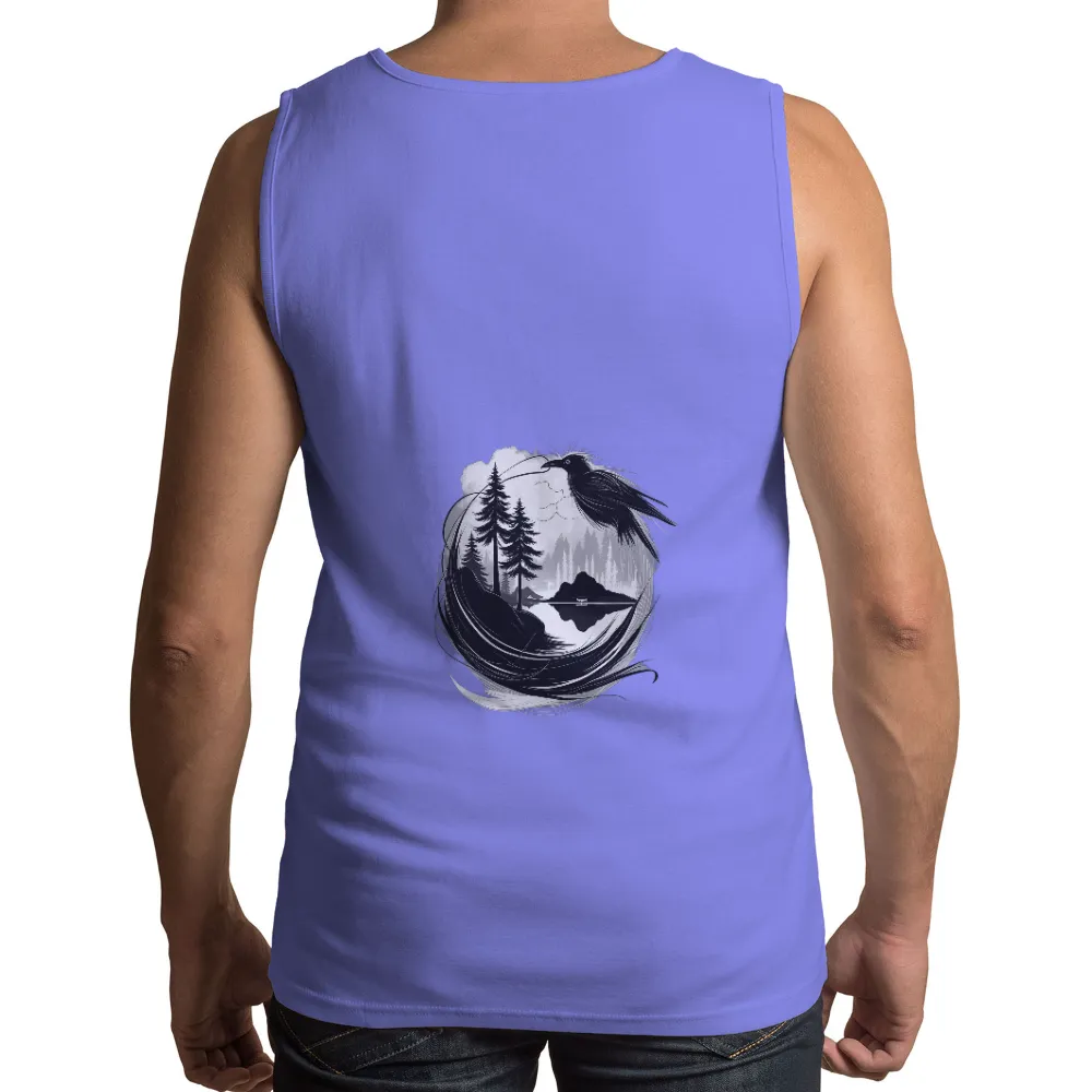 Customized Tee Shirts: Raven's Wisdom in the Wilderness|fortnite raven shirt