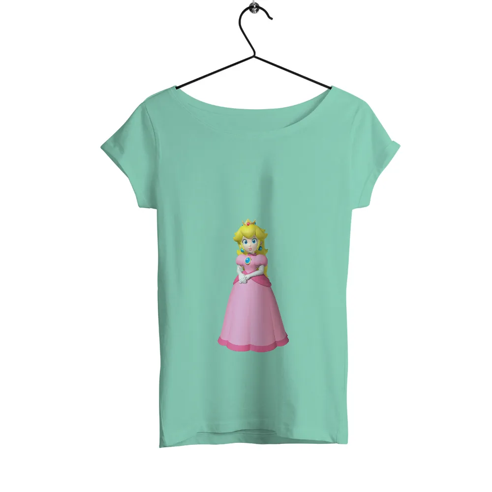 Tee Shirts Printed - Princess Peach: Strength and Grace|video game class t shirt