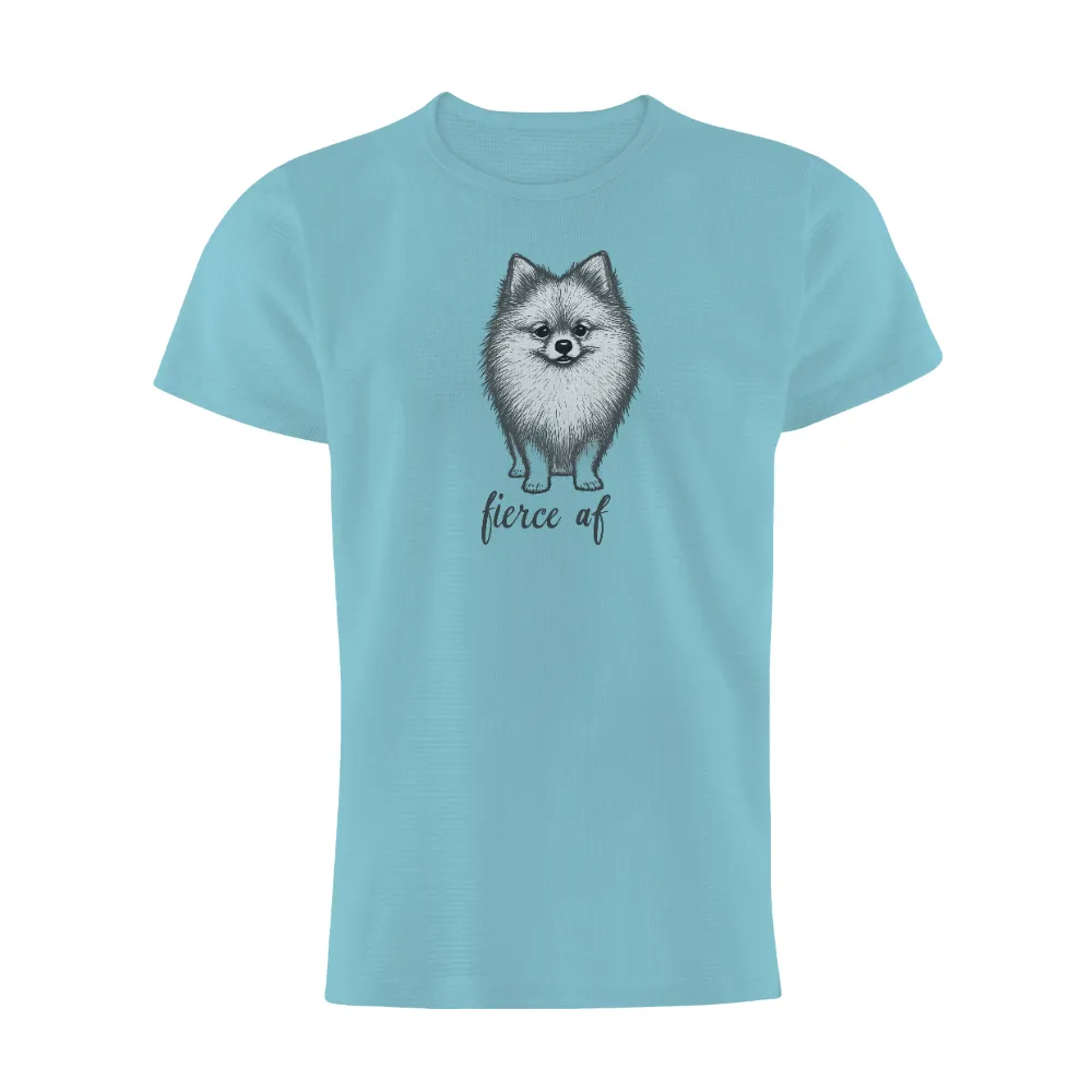 Tee Shirts Printed: Fierce Af Pomeranian - Funny & Quotes|sam fender hot dog t shirt