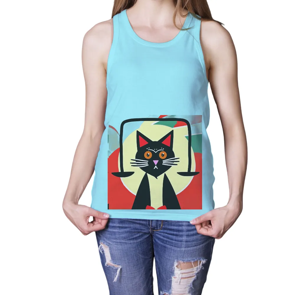 Whiskers Tee Shirt Printing | Artistic Cat Design| Friendly and warm expression