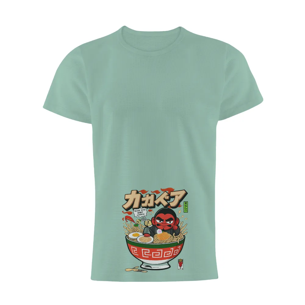 Customized Tee Shirts: Ramen Lover's Delight | Anime Character Design| egg