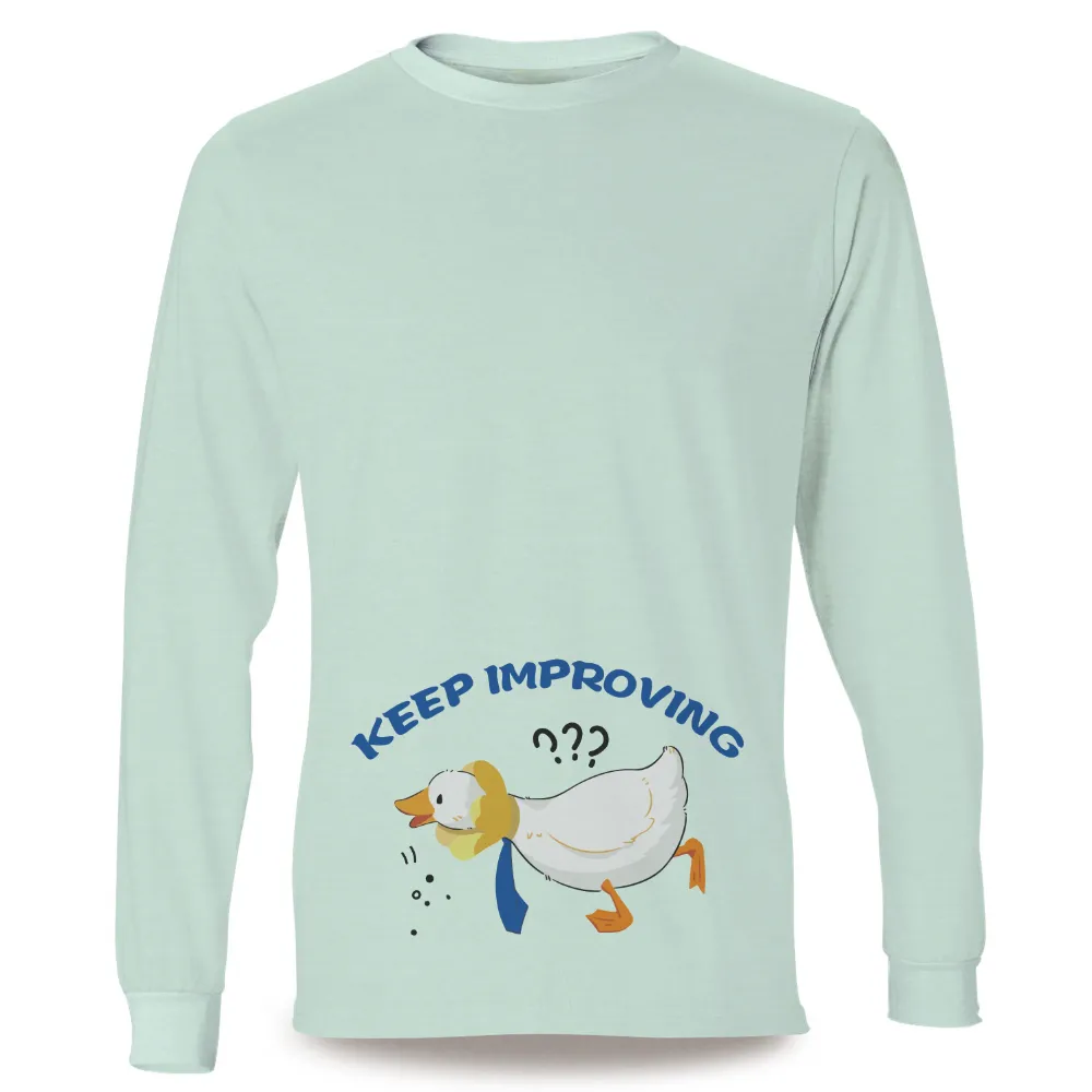 Graphic Tees: Keep Improving - Quack's Journey|dead city merch