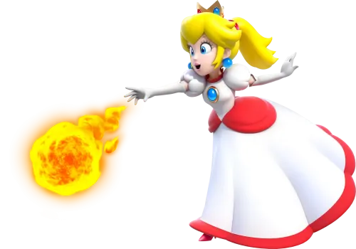 Custom T-Shirt Printing: Princess Peach Fireball Attack