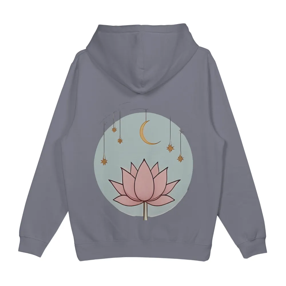 Custom Tee Shirts: Lotus Under the Moon - Serenity and Inner Peace|t shirt painting on nature