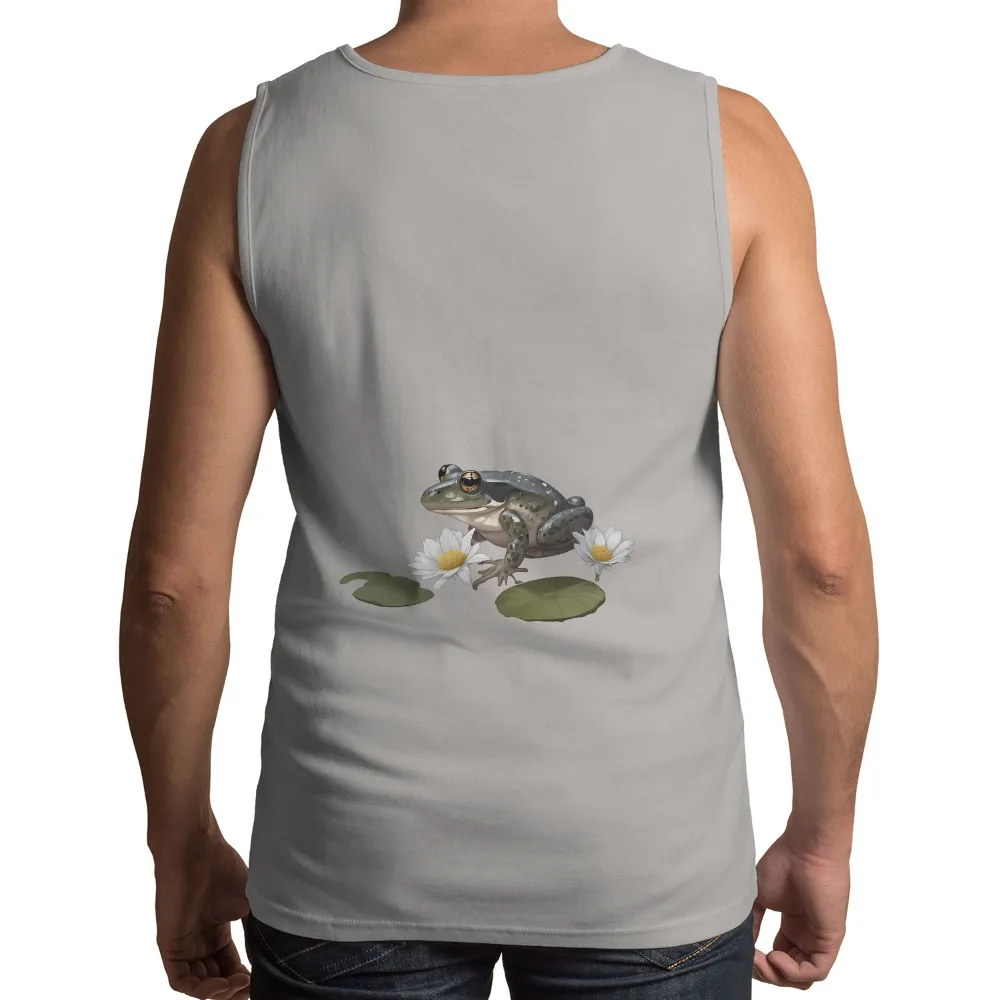 Frog on Lily Pad: A Symbol of Tranquility - T-Shirts Design|army frog shirt