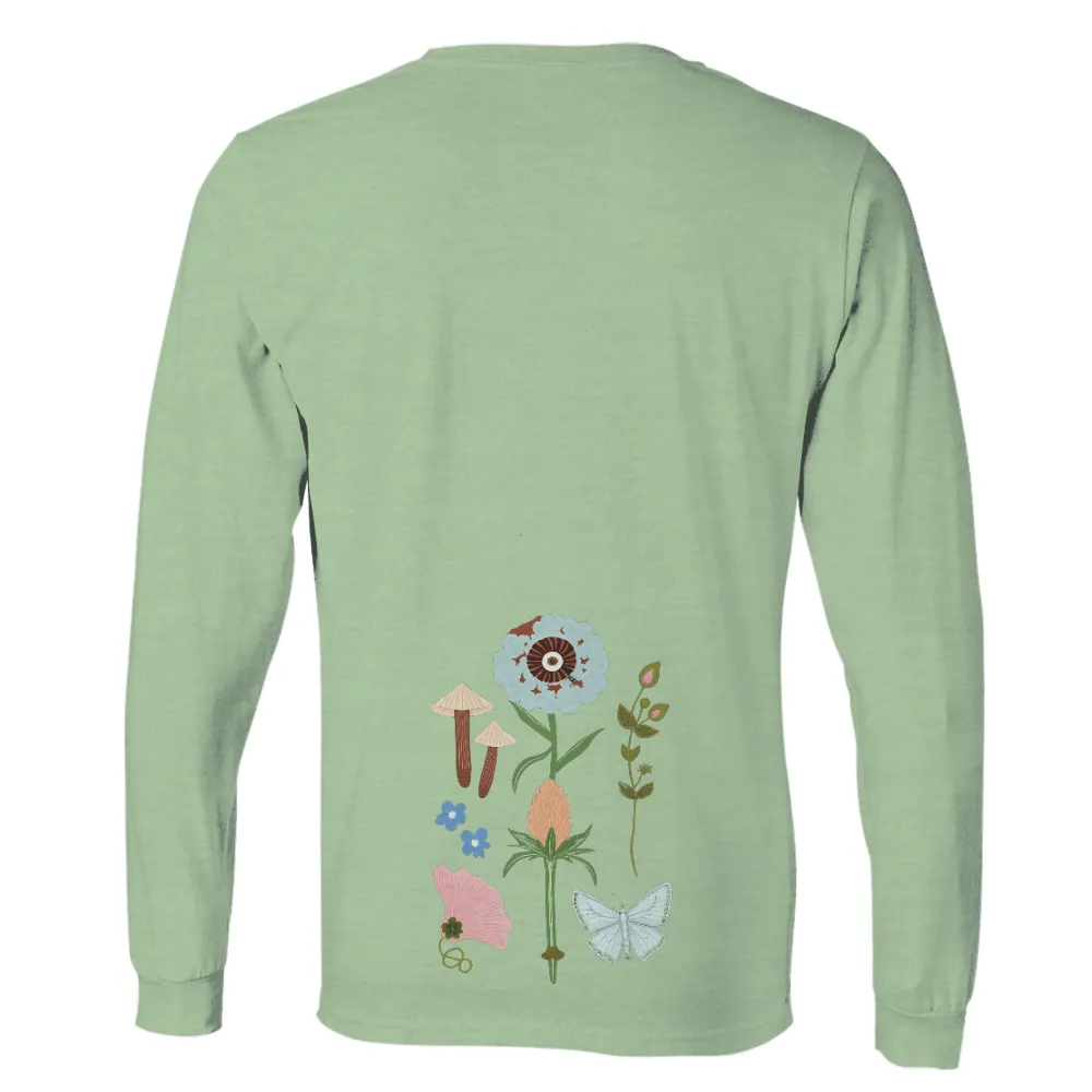 TShirt Printing: Nature Meets Surrealism - Whimsical Floral Design| butterflies